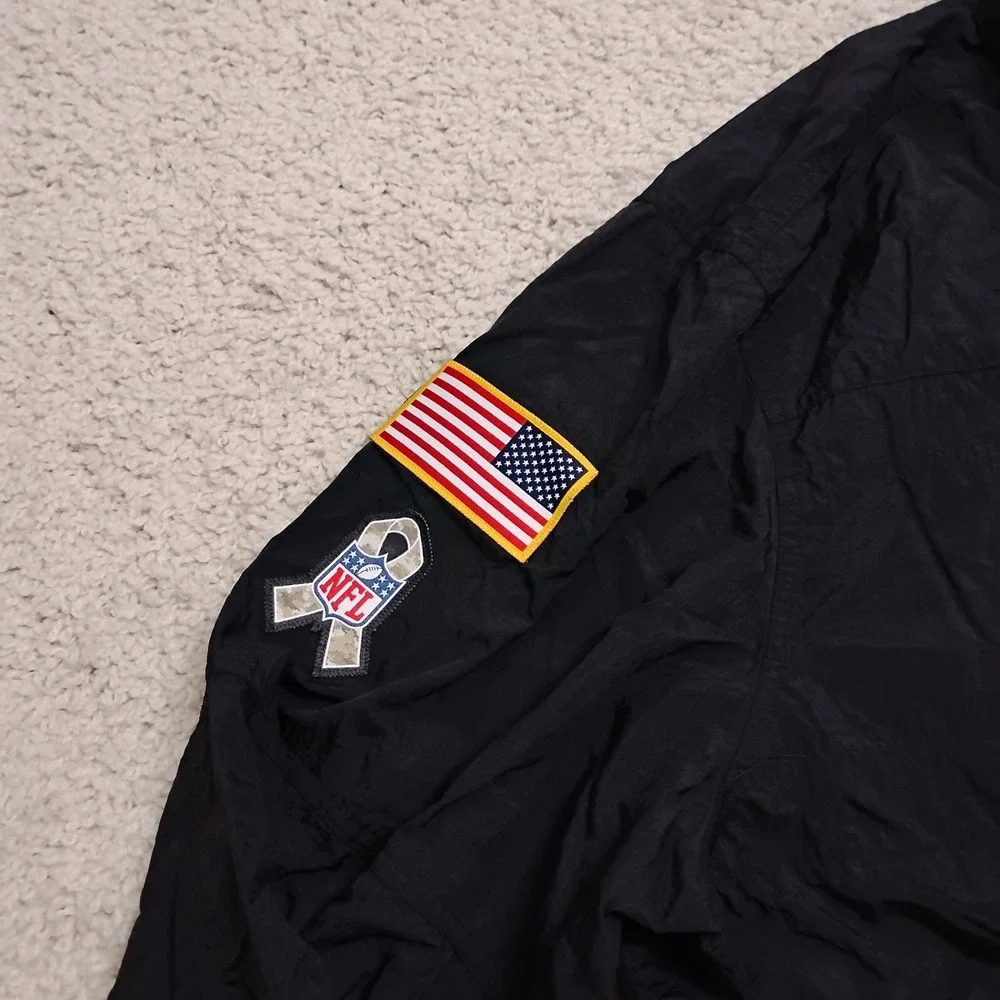 Houston Texans Jacket Mens 4XL Black Nike Salute To Service Sideline Windbreaker